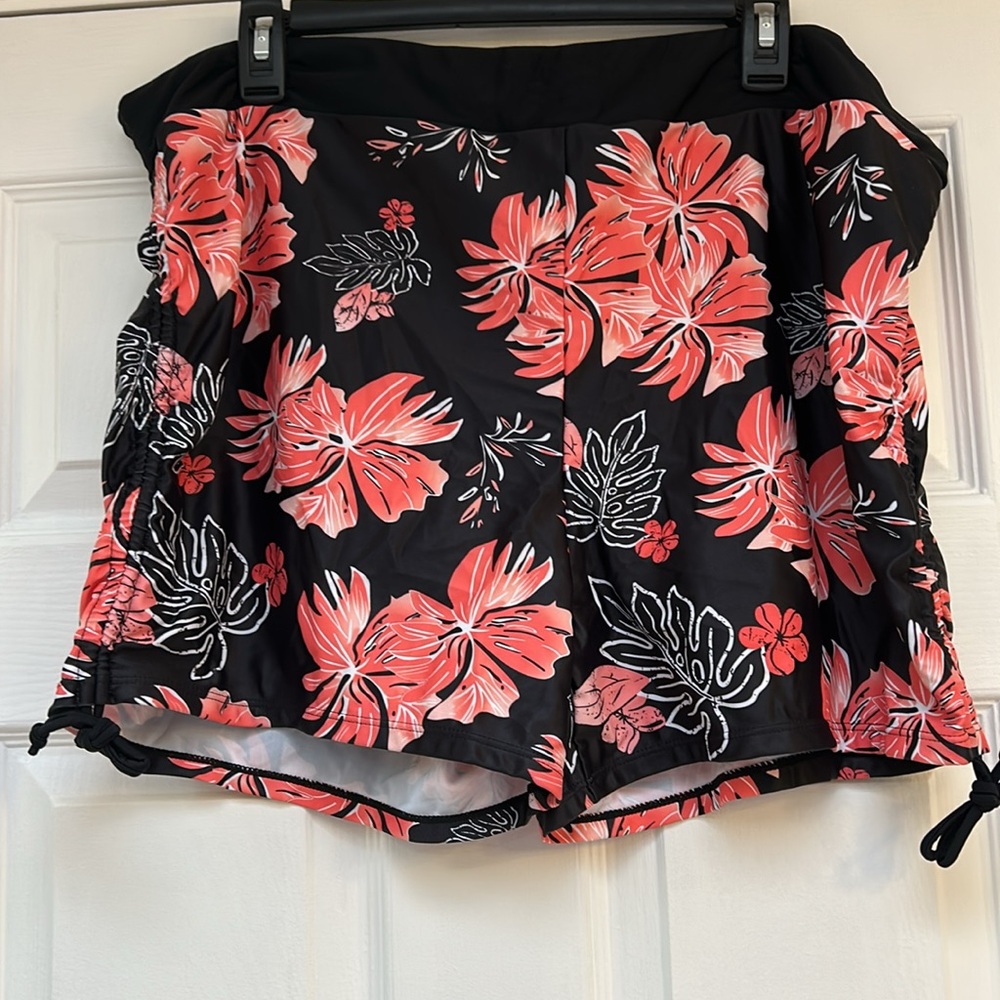 Hanna Nikole Womens Plus Size Tankini Top with Shorts Swimsuit-Size 24W NWT - Picture 9 of 15